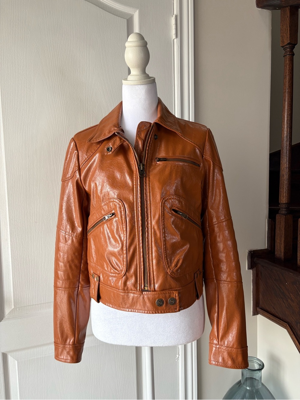 We the Free (Free People) Faux Leather Cropped Jacket